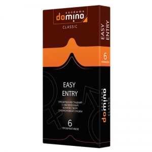 Презервативы &quot;Domino Easy Entry&quot; с увеличенным количеством смазки, 6шт