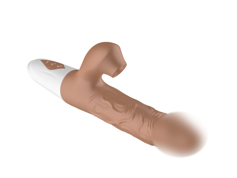 Вибратор с фрикциями и вакуумным клиторальным стимулятором &quot;Dido Penetrator&quot; реалистичный 